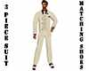 Khaki/Cream Linen Suit