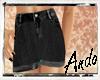 A| High Black Shorts