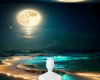 Moon Beach Background