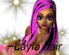 hair-Layla Pink and Blk