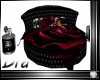 Black diamond/rose bed