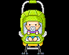 Tiny Baby In Stroller