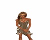 brown shaded sun dress