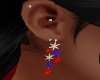 4 Th July Stars Earrings