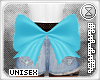 . blue booty bow