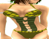 -ML- green swimsuit