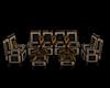 Gold Heart Sofa Set