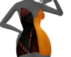 *GA Black/Orange Dress