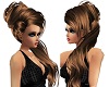 (k) half updo brown