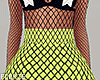 Lime Fishnet Skirt RLS