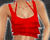*Red Falbala bikini