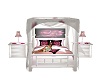 Summer Pink Canopy Bed