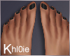 K black toes feet  flat