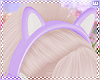 w. Lilac Cat Headphone