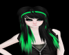 Emo hair black green