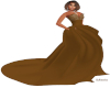 Chocolate Evening Gown