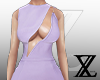 X-Cut Out Lavender Dress