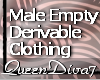 [QD7]Empty Male Clothing