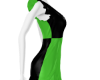 IMVU+ Black Green Dress