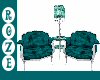 *R*Victorian Teal Chairs
