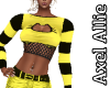 AA Yellow Net Kitty Top
