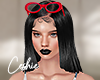 red glasses