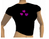 Magenta Hearts Tee