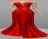 Red Gold Glit Gown