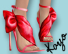0123 Red Bow Heels