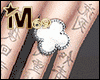 M69 Silver White Ring