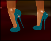 Teal Glitter Pumps