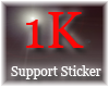 [xo] 1K Sponsor Sticker