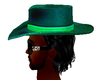 D3~Cowboy hat&hair Green