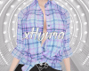 Mel - Plaid Blue Shirt