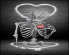 Broken Melting Heart Cutouts Skeleton Halloween Costumes