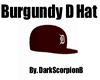 Burgubdy D Hat