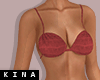 Red Simple Frill Bikini