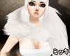 ! White Fur Scarf #F