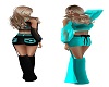 Blk Teal DJ Outfit