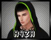 Hz-Neon Black Hoodie