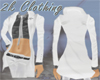 White Coat /W Blk Shirt