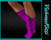 [VK] Purple Cross Socks