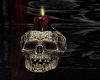 Gothic Skull W/candle