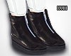 ! Leather Zip Loafers