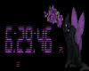 S_Purple Cat Clock