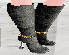Gray Long  Boots