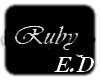 E.D NECKLACE RUBY