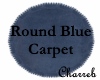 !Round Blue Carpet