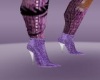 denum purple boots