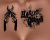 Chest Tatto Harley Quinn